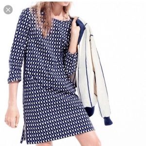 J Crew jet set geo shift dress